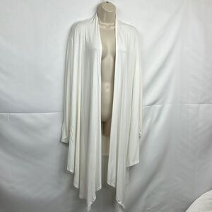 Zeagoo white open waterfall knit cardigan NWT size medium